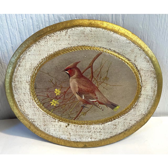 Italian Vintage Italian Gilt Wood Bird Motif Wall Art For Sale - Image 3 of 5