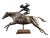 Brown Bronze Polo Figurine, 1950s For Sale - Image 8 of 9