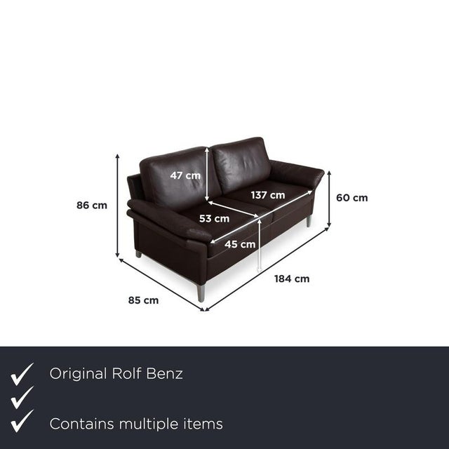 with this set of two sofas, you can bring two Rolf Benz 3300s into your living room. This classic from Nagold is defined...