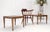 Pair of Mid Century Modern Square Walnut Side End Tables Removable Legs MINT! For Sale - Image 9 of 12