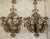 Set of Four Vintage French 3-Arm Iron and Tole Sconces, Distressed Gilt Finish For Sale - Image 13 of 18