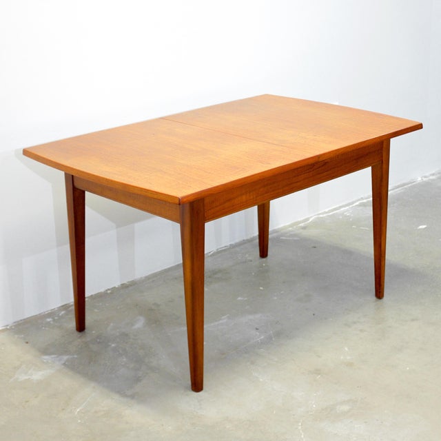 Mid-Century Modern British Teak Dining Table For Sale - Image 3 of 11