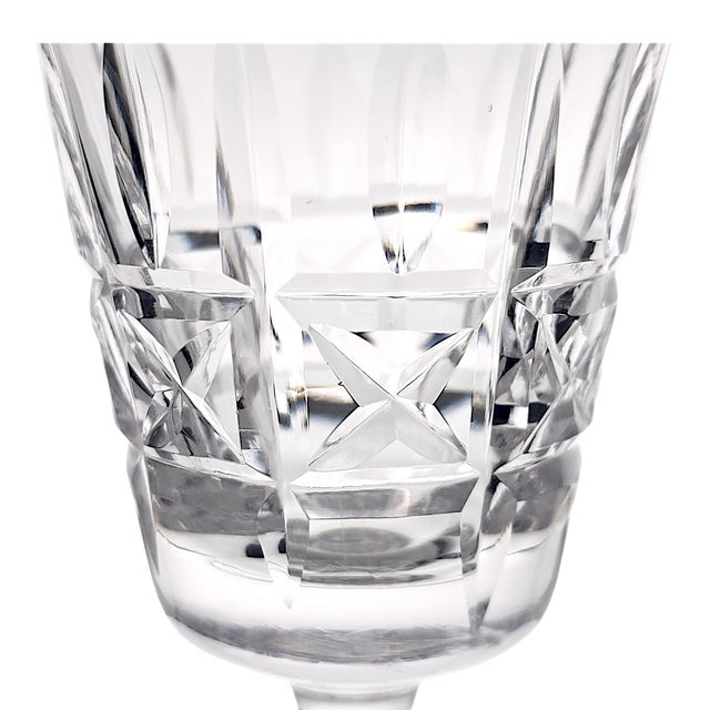 Glass Late 20th Century Waterford Kylemore Irish Lead Crystal Claret Wine Glasses Set of 8 For Sale - Image 7 of 12