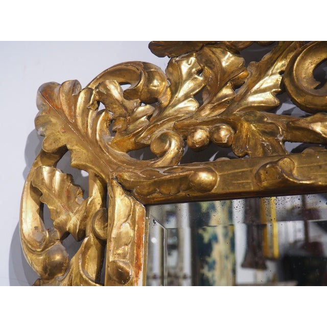19th Century 19th Century Giltwood Mirror From Florence, Italy For Sale - Image 5 of 18