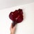 Large Red Sommerso Murano Glass Shell Bowl attributed to Alfredo Barbini, 1960s For Sale - Image 6 of 12
