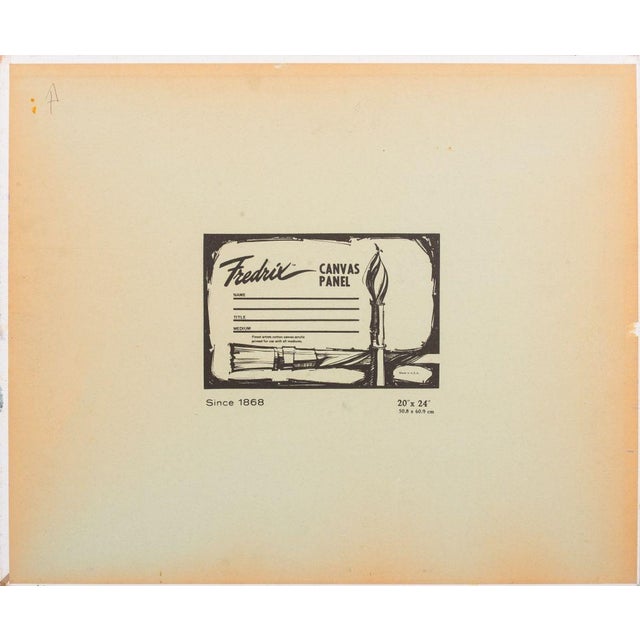 Late 20th Century Domenick Capobianco Color Field Oil on Panel For Sale - Image 5 of 5