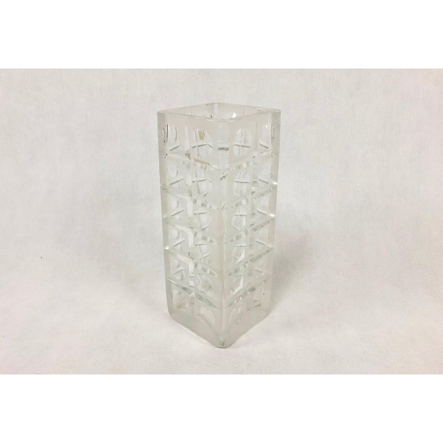 Mid-Century Modern German Crystal Vase from Nachtmann, 1970s For Sale - Image 3 of 10