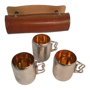 Circa 1944 Travel Shot Glasses by Rumpp, Germany- Set of 3