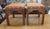 1980s Pair of 1980s Ethan Allen Stools Bee Fabric For Sale - Image 5 of 11