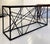 Contemporary Tension Grid Console, Matte Black Steel and Ebony-Stained Wood, 2025 For Sale - Image 3 of 5