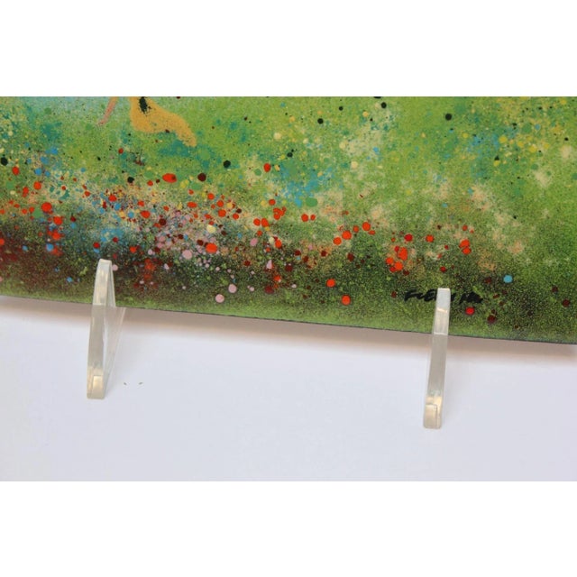 Mid-Century Enamel on Copper Landscape Painting/Plaque by Fleming For Sale In New York - Image 6 of 11