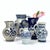 Add a touch of timeless European elegance to your home with this stunning collection of vintage blue and white stoneware...
