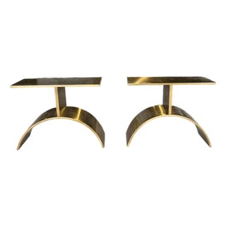 Vintage Post Modern Cb2 Side Tables by Kaiser Newman - A Pair For Sale