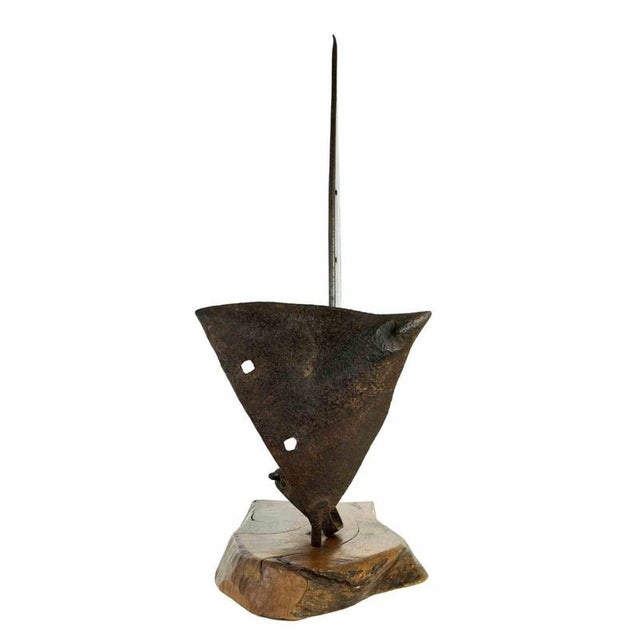 Tatiana Pomus, The Sails Iron Sculpture, Contemporary, Signed, 1974, 74x27 Cm, 1970s, Iron For Sale - Image 6 of 7