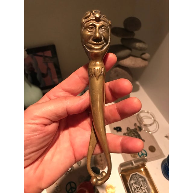 Brass Vintage 1940s Brass Court Jester Nutcracker For Sale - Image 8 of 8