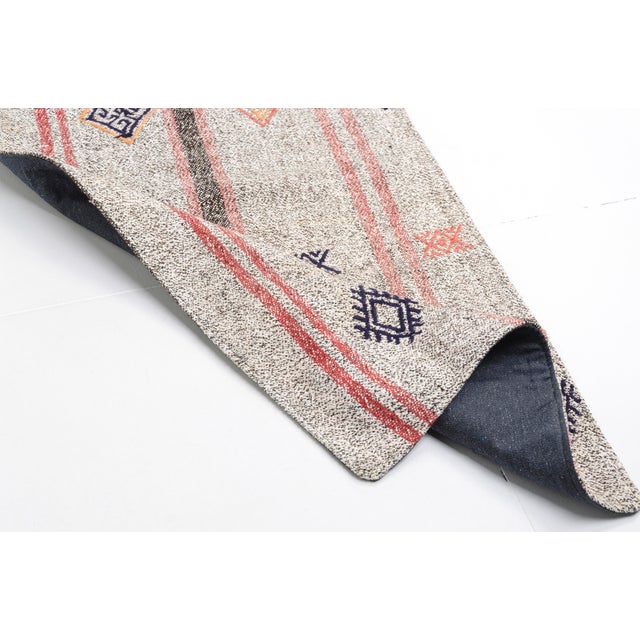 Turkish Organic Oushak Vintage Kilim For Sale - Image 3 of 10