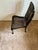 Wood Early 20th Century Black Asian Wicker Chair For Sale - Image 7 of 7
