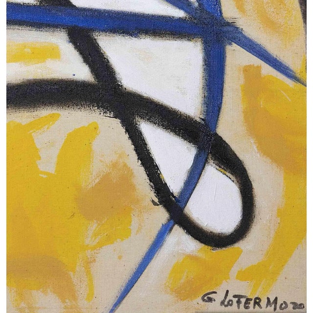 Contemporary Giorgio Lo Fermo, Abstract Composition, Original Oil on Canvas, 2020 For Sale - Image 3 of 5