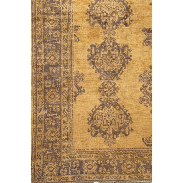 Antique Brown Turkish Oushak Area Rug , 9ft 4in X 11ft For Sale In New York - Image 6 of 8