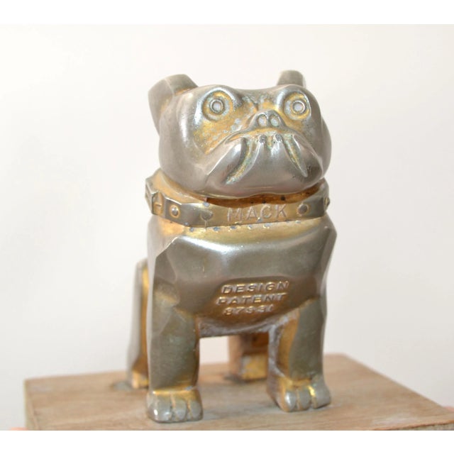 Vintage Design Patent Mack Trucks Bull Dog Figurine, Statue, Animal Sculpture For Sale In Miami - Image 6 of 13
