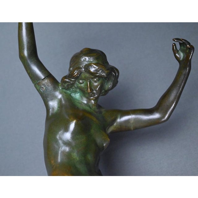 Metal C. Binder, The Dancer with the Tambourine, Early 20th Century, Bronze For Sale - Image 7 of 18