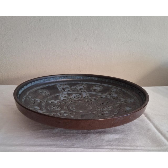 Vintage German Ceramic Bowl in Gray-Green-Brown Glaze from Carstens Tönnieshof, 1970s, in Good conditions. Designed 1970...