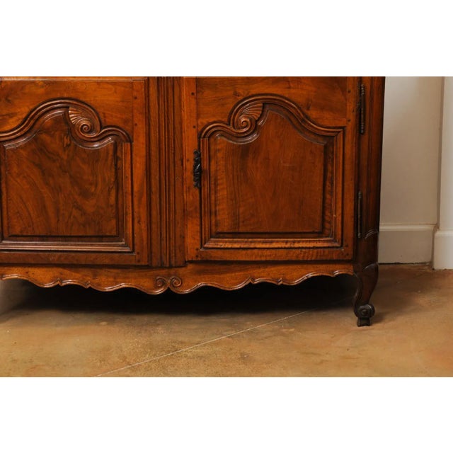 1750s French Louis XV Walnut Provençal Buffet For Sale - Image 10 of 12