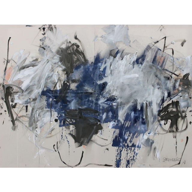 Contemporary Abstract Mixed Media on Raw Canvas "We're All Searching" by Daniela Schweinsberg For Sale - Image 11 of 12