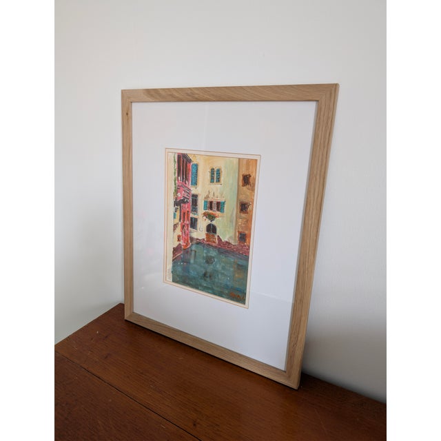 P.H. Spence, Venice Canal, 1980s, Watercolor on Paper, Framed For Sale - Image 3 of 6