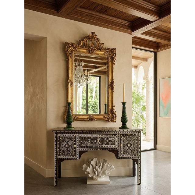 Pair of Moroccan Emerald Green Glazed Ceramic Candlesticks For Sale In West Palm - Image 6 of 9