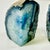 Stone 1960s Vintage Boho Chic Hollywood Regency Turquoise Agate Geode Bookends - A Pair For Sale - Image 7 of 16