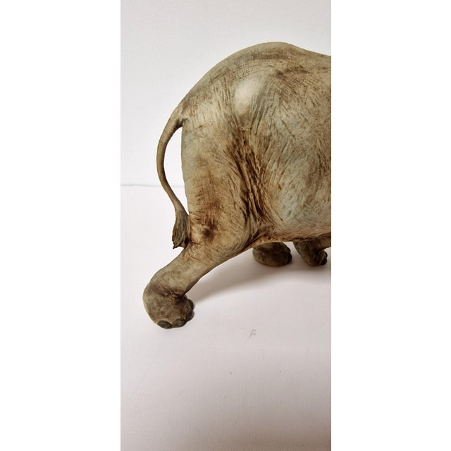 Sculpture of Elephant, 1920s-1940s, Ceramic For Sale - Image 8 of 12