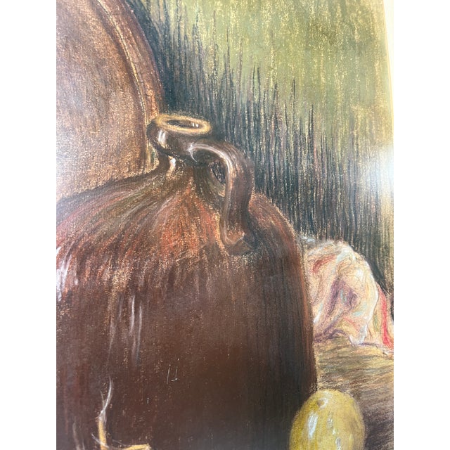 Realism Mid 20th Century Pastel or Chalk Drawing on Paper Framed For Sale - Image 3 of 5