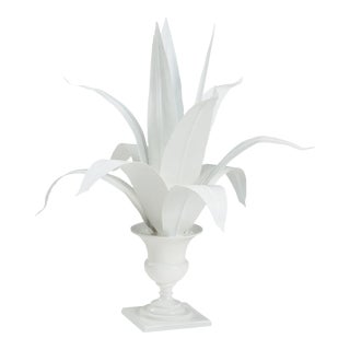 Lyon Tole Flower - White For Sale
