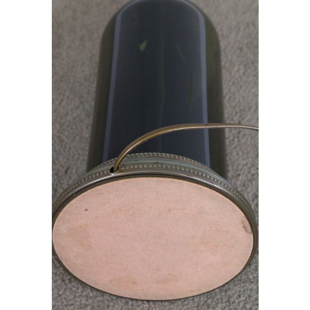 Vieux Cognac Bottle Table Lamp Bronze Colored Base Mid Century Modern For Sale - Image 10 of 12