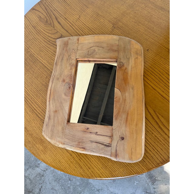 Brutalist Organic Wooden Mirror, 1960s For Sale - Image 17 of 18
