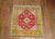 Early 20th Century Early 20th Century Vivacious Turkish Tulu Square Scatter Size Rug For Sale - Image 5 of 6