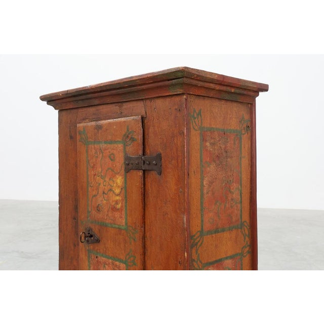Small Antique 18th Century Oak Cabinet, France For Sale - Image 5 of 15