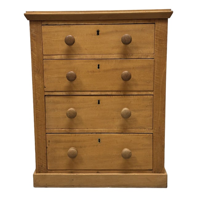 Antique English Bank of Drawers For Sale
