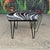 Reupholstered Hairpin Leg Magazine Rack and ottoman. This versatile piece of furniture has been reupholstered and powder...