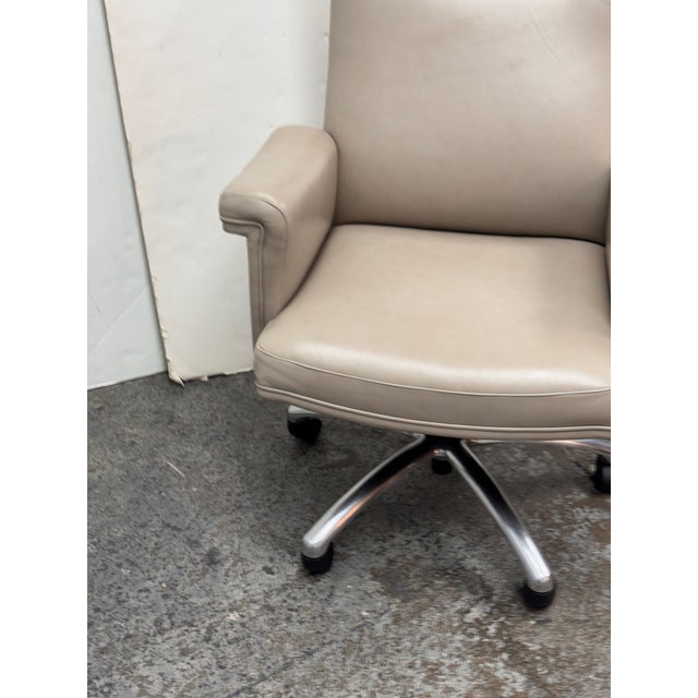 Hancock & Moore Lee Swivel Leather Office Chair For Sale In San Francisco - Image 6 of 12