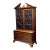 Large English Breakfont Bookcase of Mahogany With Astragal Glass Doors For Sale