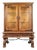 20th Century Neo-Renaissance Style Carved Oak Display Cabinet For Sale