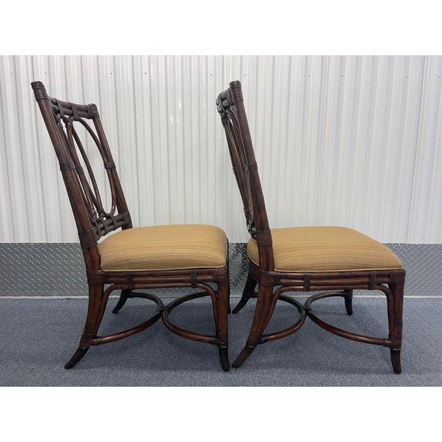Tommy Bahama Lexington Tommy Bahama Palmetto Side Chairs, a Pair, Landara Collection (Retired) For Sale - Image 4 of 12
