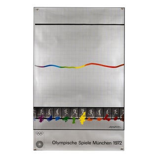 Olympia Serigraph Poster by Shusaku Arakawa, 1972 For Sale