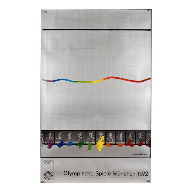 Olympia Serigraph Poster by Shusaku Arakawa, 1972 For Sale