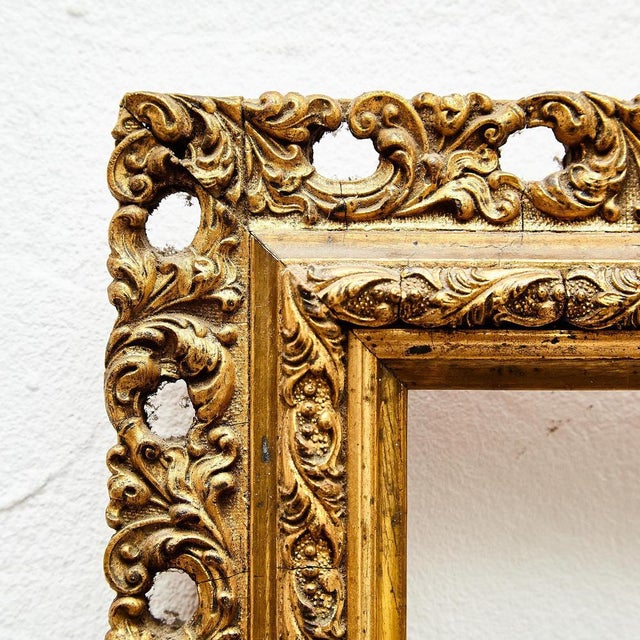Ornament Gold Wood Frame, 1930s For Sale - Image 6 of 11