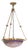 Art Deco Lunéville Pat De Verre Ceiling Light by Muller Frères, 1925 For Sale