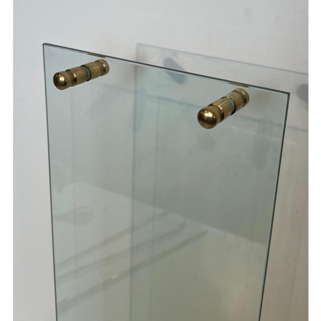 Design/One Glass and Brass Fireplace Tools For Sale - Image 6 of 12