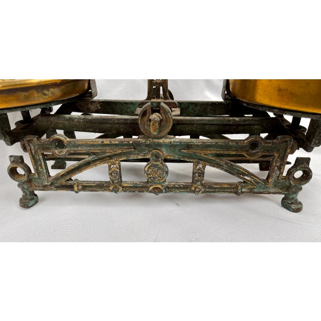 Antique European Cast Iron 3kg Balance Scales For Sale - Image 10 of 11